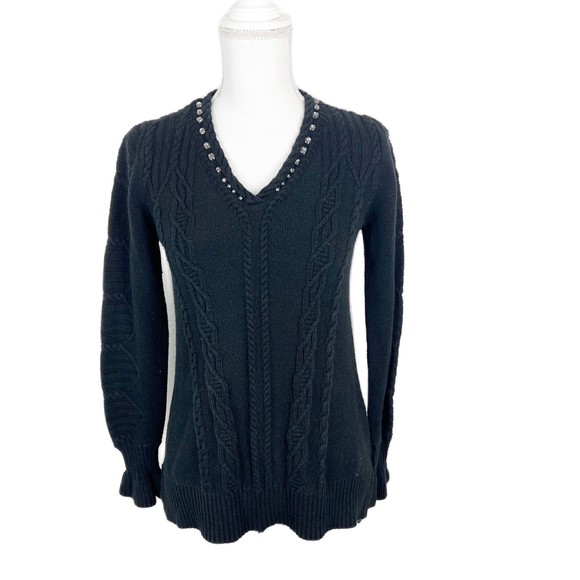 Pull Victoria's Secret PINK Noir Col Rond - Taille S, Occasion En Très Bon état